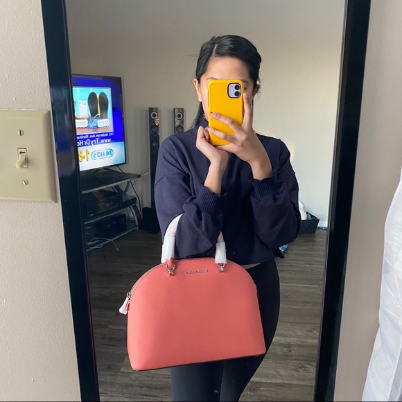 ‼️SOLD‼️ Michael Kors Satchel Bag in Grapefruit - Picture 12 of 12